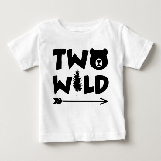 Two Wild Birthday Boy Baby T-shirt (Vorderseite)