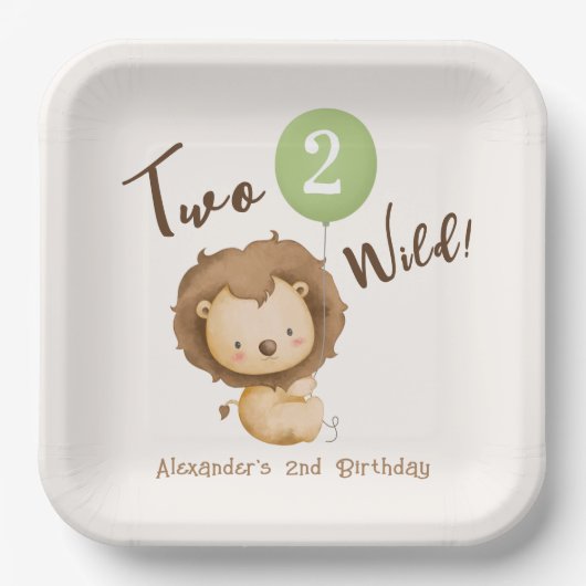 Two Wild Boy Pappteller (Vorderseite)