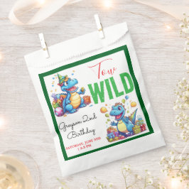 Two Wild Dino Party Boy Dinosaur 2. Geburtstag Geschenktütchen