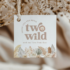 Two Wild Lion Birthday Square Vielen Dank Geschenkanhänger