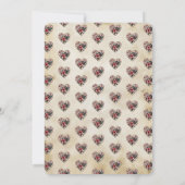 Two Wild Niedlich Kitten Cat Rockabilly 2. Geburts Einladung (Rückseite)