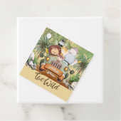 Two Wild Safari Animals Driving Car 2nd Birthday Geschenkanhänger (Beispiel)