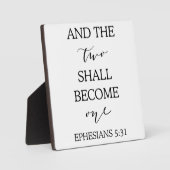 "Two will one" - Hochzeitsfeier Fotoplatte (Vorderseite)