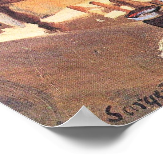 Two Wine Glasses von John Singer Sargent Poster (Ecke)