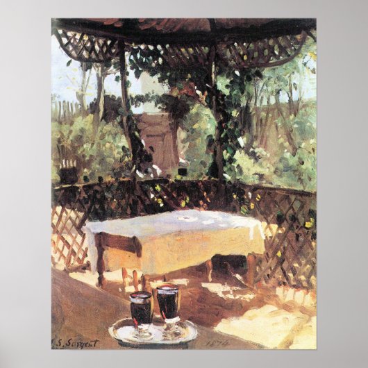 Two Wine Glasses von John Singer Sargent Poster (Vorne)