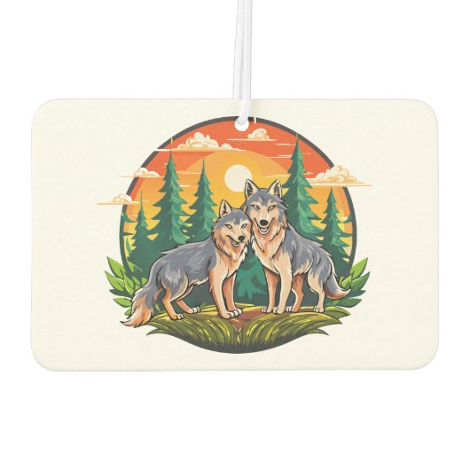 Two wolves autolufterfrischer (Rückseite)