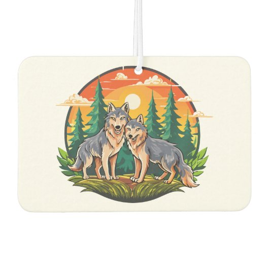 Two wolves autolufterfrischer (Vorderseite)