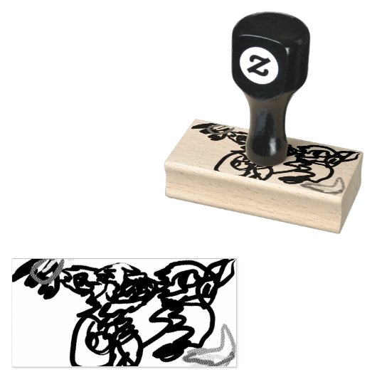 Two wolves Autumn Gummistempel (Stempel)