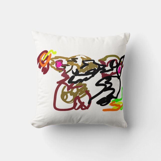 Two wolves Autumn Kissen (Vorderseite)