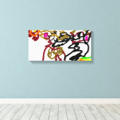 Two wolves Autumn Leinwanddruck (Insitu (Holzboden))