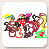 Two wolves autumn lover   getränkeuntersetzer (Vorderseite)