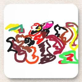 Two wolves autumn lover   getränkeuntersetzer