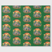 Two wolves geschenkpapier (Flach)