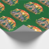 Two wolves geschenkpapier (Ecke)