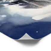 Two Wolves in Winter Poster (Ecke)
