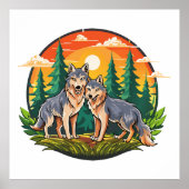 Two wolves poster (Vorne)