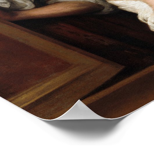 Two Women at a Window by Bartolome Esteban Murillo Poster (Ecke)