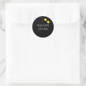 Two yellow dot squash ball custom sport stickers (Tasche)