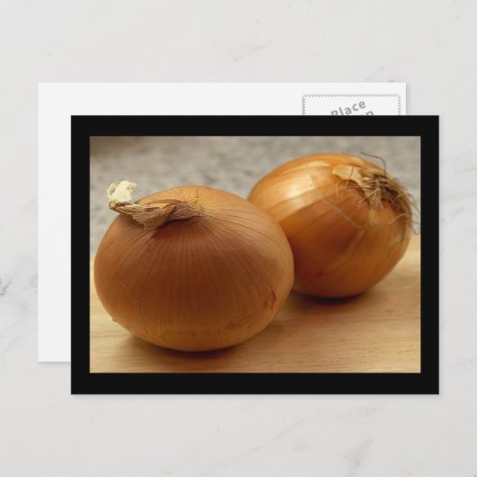 Two Yellow Onions Cards Postkarte (Vorne/Hinten)