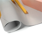 Two yellow wooden bar stools geschenkpapier (Rolleneckpunkt)