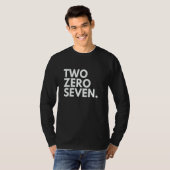 TWO ZERO SEVEN Area Code 207 Portland ME Maine USA T-Shirt (Vorne ganz)