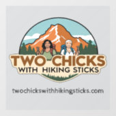 TwoChicks Fensteraufkleber (Blatt)
