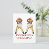 TwodLEDEE & TWODLEDUM IN WONDERLAND Postkarte (Stehend Vorderseite)