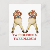 TwodLEDEE & TWODLEDUM IN WONDERLAND Postkarte (Vorderseite)