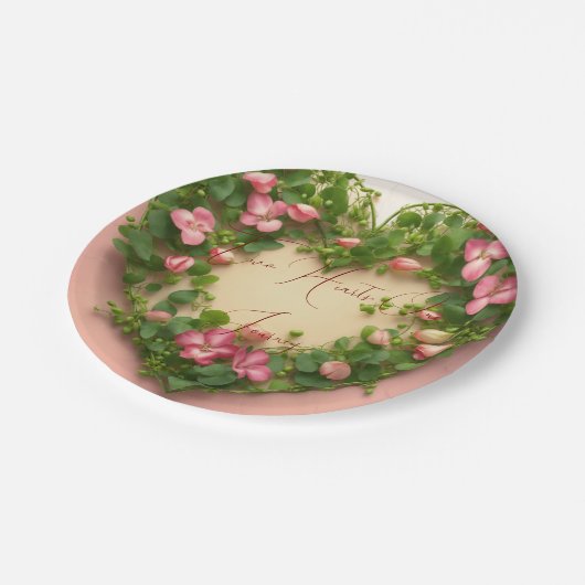 #TwoHearts,OneJourneyPaperPlate Pappteller (Schrägansicht)