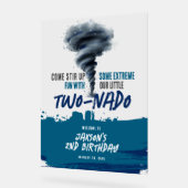 Twonado Twister Tornado Grunge Birthday Welcome Acrylschild (Winkel)