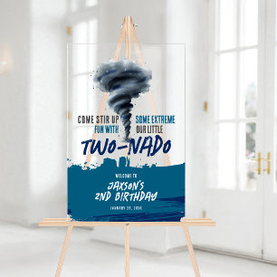 Twonado Twister Tornado Grunge Geburtstags Willkom Acrylschild
