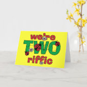 TWOriffic Ladybug 2. Geburtstag Karte (Gelbe Blume)