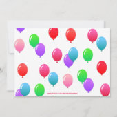 TWOrific 2. Geburtstag Ballon Lila Foto Einladung (Rückseite)