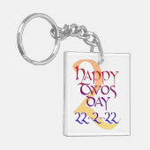 Twosday 22-2-22 keychain schlüsselanhänger (Vorderseite links)