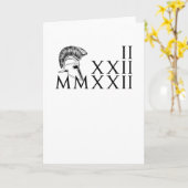 Twosday 2-22-22 with Roman numerals Karte (Gelbe Blume)