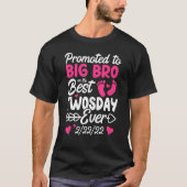 Twosday Promoted To Big Bro Brother Sibling New Ba T-Shirt (Vorderseite)