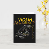Twoset Violin Violin Anatomie Zeichnung Diagramm L Karte (Gelbe Blume)