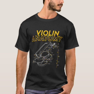 Twoset Violin Violin Anatomie Zeichnung Diagramm L T-Shirt