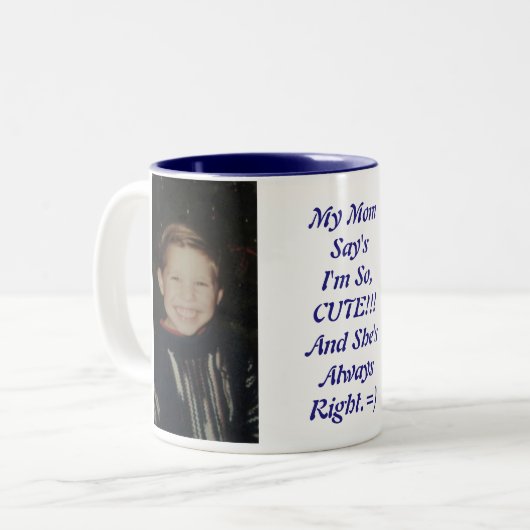 TwoTone Tassen-perfektes Geschenk der Zweifarbige Tasse (Vorderseite Links)