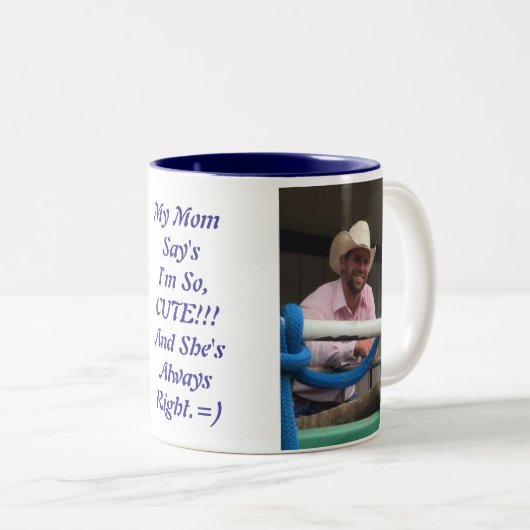 TwoTone Tassen-perfektes Geschenk der Zweifarbige Tasse (VorderseiteRechts)
