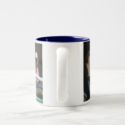 TwoTone Tassen-perfektes Geschenk der Zweifarbige Tasse (Henkel)