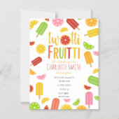 Twotti Fruitti Citrus Eis Pop Zweiten Geburtstag Magneteinladung (Vorderseite)