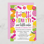 Twotti Fruitti Einladung zum Geburtstag (Vorne/Hinten)