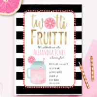 Twotti Fruitti Pink Lemon Black + White Geburtstag