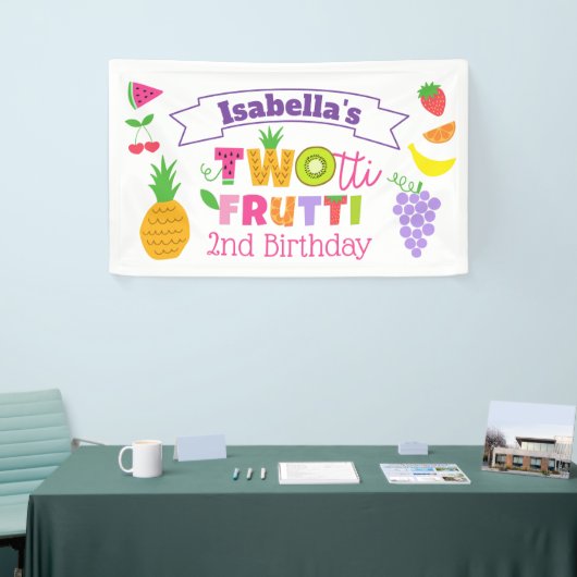 TWOtti Frutti 2. Geburtstag Banner (Messeveranstaltung)