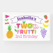 TWOtti Frutti 2. Geburtstag Banner (Horizontal)