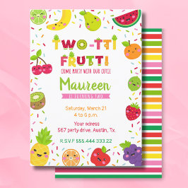 Twotti frutti 2. Geburtstag Einladung