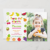 Twotti frutti 2. Geburtstag FOTO Einladung (Vorderseite)