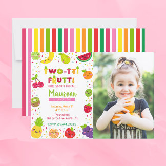 Twotti frutti 2. Geburtstag FOTO Einladung