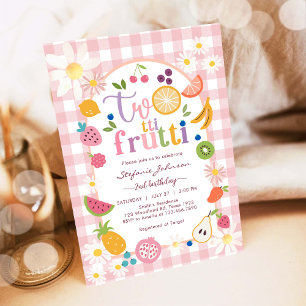 Twotti Frutti 2. Geburtstagseinladung Einladung